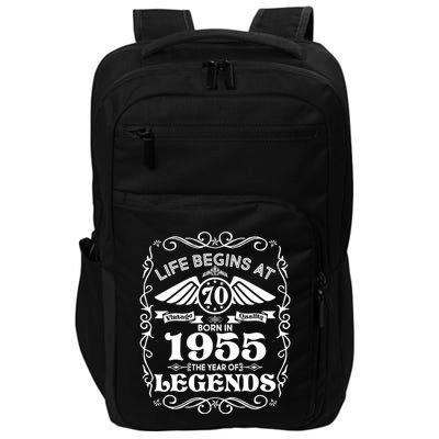 Life Begins At 70 Born In 1955 Year Of Legends Impact Tech Backpack