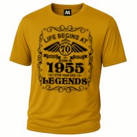 Life Begins At 70 Born In 1955 Year Of Legends Performance Shirt