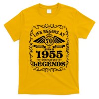 Life Begins At 70 Born In 1955 Year Of Legends T-Shirt