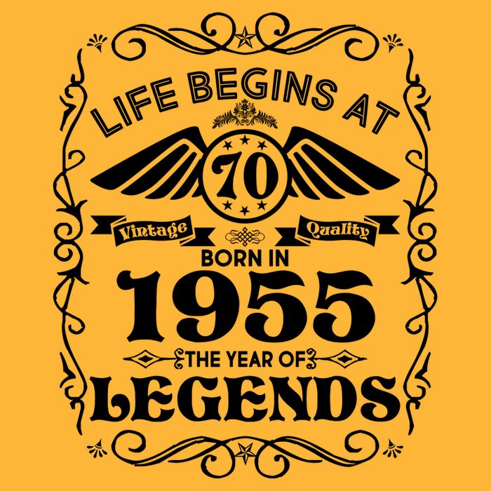 Life Begins At 70 Born In 1955 Year Of Legends Toddler T-Shirt