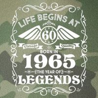 Life Begins At 60 Born In 1965 Year Of Legends Legacy Tie Dye Trucker Hat