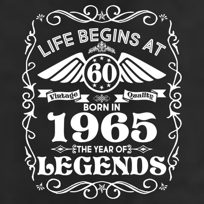 Life Begins At 60 Born In 1965 Year Of Legends Cool Comfort Performance Bucket Hat