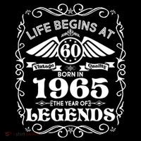 Life Begins At 60 Born In 1965 Year Of Legends Sustainable Bucket Hat