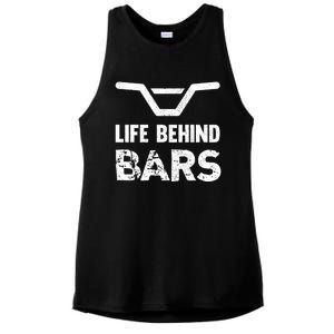 Life Behind Bars Distressed Bmx Gift Ladies PosiCharge Tri-Blend Wicking Tank