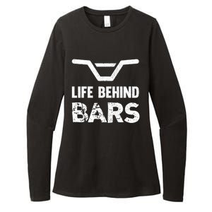 Life Behind Bars Distressed Bmx Gift Womens CVC Long Sleeve Shirt