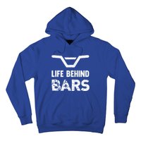 Life Behind Bars Distressed Bmx Gift Hoodie