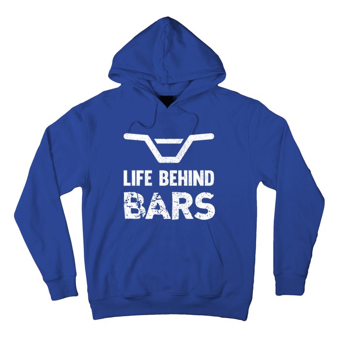 Life Behind Bars Distressed Bmx Gift Hoodie