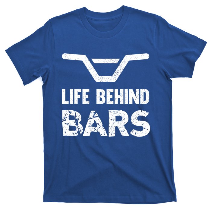 Life Behind Bars Distressed Bmx Gift T-Shirt