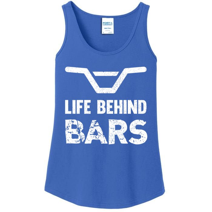 Life Behind Bars Distressed Bmx Gift Ladies Essential Tank