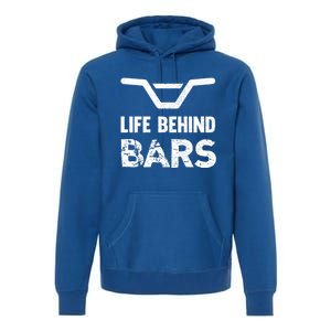 Life Behind Bars Distressed Bmx Gift Premium Hoodie