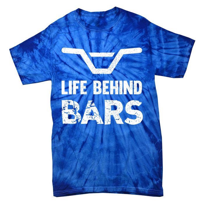 Life Behind Bars Distressed Bmx Gift Tie-Dye T-Shirt