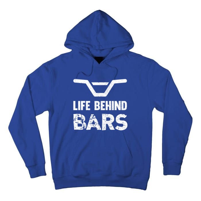 Life Behind Bars Distressed Bmx Gift Tall Hoodie