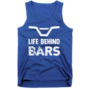 Life Behind Bars Distressed Bmx Gift Tank Top