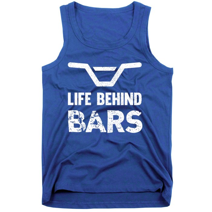 Life Behind Bars Distressed Bmx Gift Tank Top