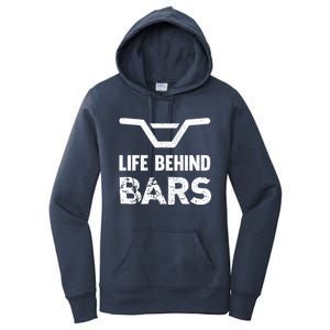 Life Behind Bars Distressed Bmx Gift Women's Pullover Hoodie