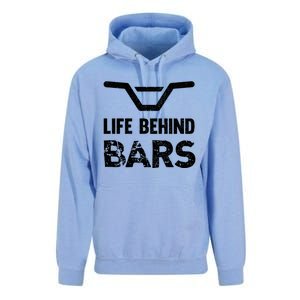 Life Behind Bars Distressed Bmx Gift Unisex Surf Hoodie