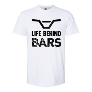 Life Behind Bars Distressed Bmx Gift Softstyle CVC T-Shirt