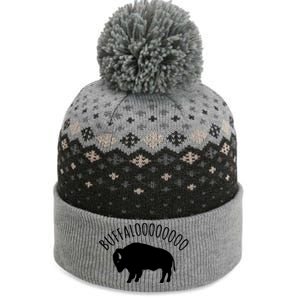 Lucky Buffalo Buffalooo Bison Nature Wildlife Design The Baniff Cuffed Pom Beanie