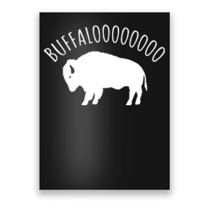 Lucky Buffalo Buffalooo Bison Nature Wildlife Design Poster