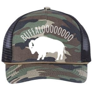 Lucky Buffalo Buffalooo Bison Nature Wildlife Design Retro Rope Trucker Hat Cap