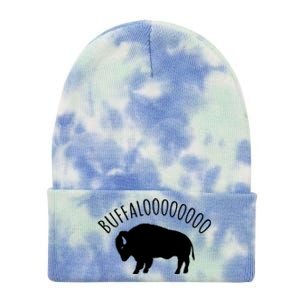 Lucky Buffalo Buffalooo Bison Nature Wildlife Design Tie Dye 12in Knit Beanie