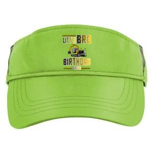 Little Bro Brother Of The Birthday Crew Party Excavator Adult Drive Performance Visor