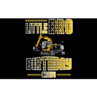 Little Bro Brother Of The Birthday Crew Party Excavator Bumper Sticker