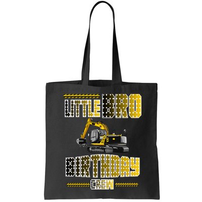Little Bro Brother Of The Birthday Crew Party Excavator Bag