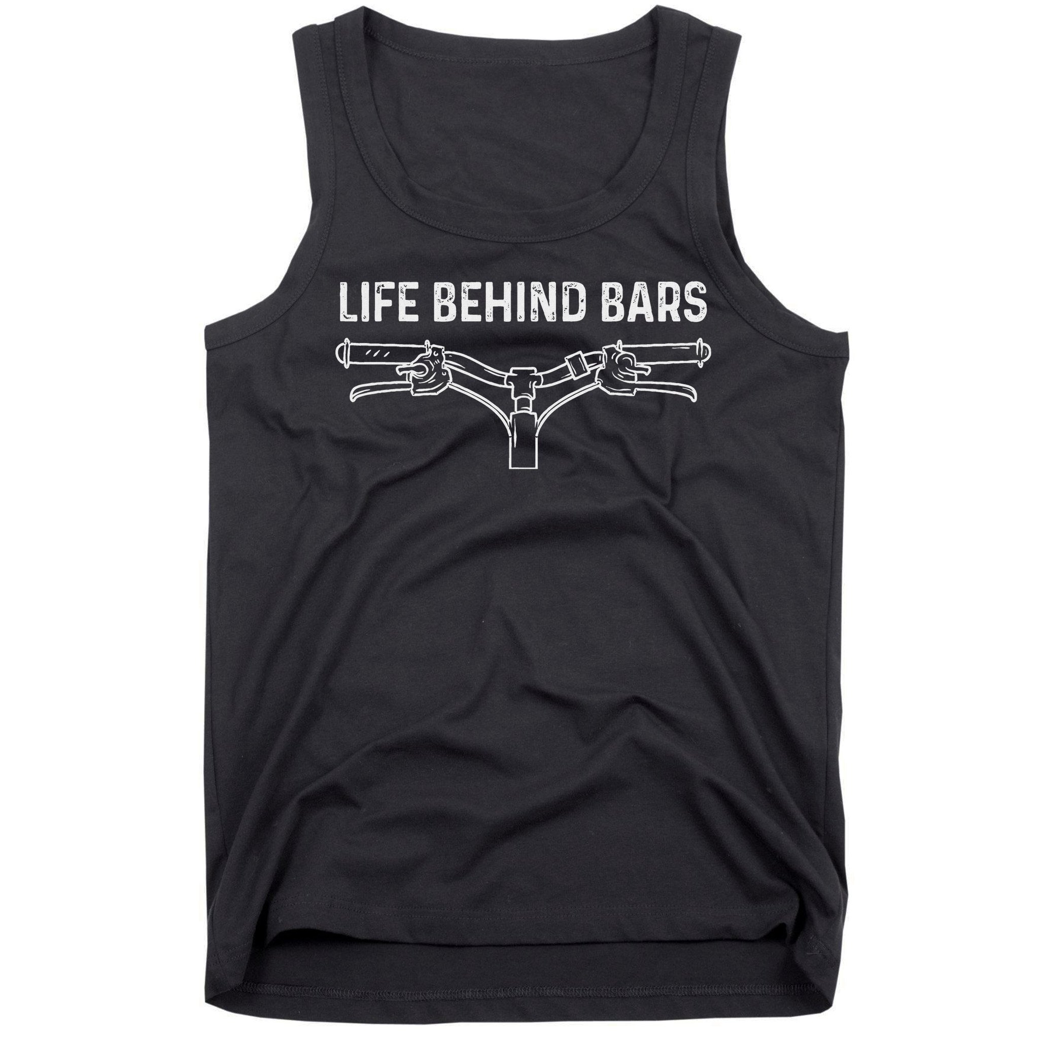 Life Behind Bars Bicycle Cycling Cyclist Tank Top