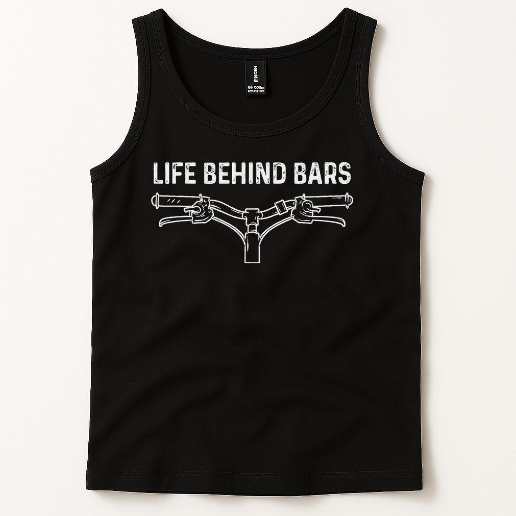 Life Behind Bars Bicycle Cycling Cyclist Tank Top