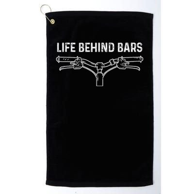 Life Behind Bars Bicycle Cycling Cyclist Golf Towel