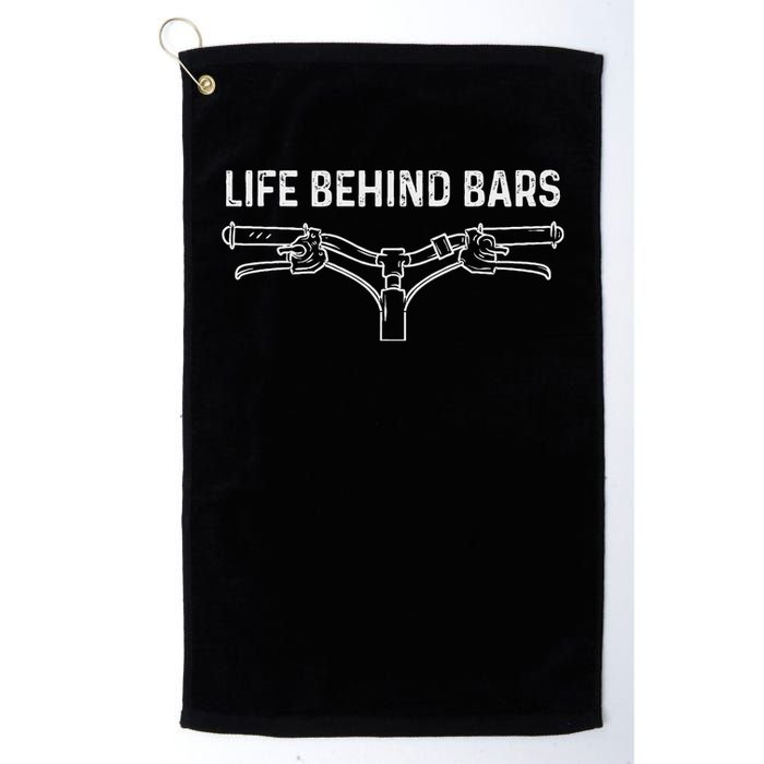 Life Behind Bars Bicycle Cycling Cyclist Golf Towel