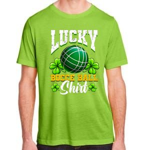 Lucky Bocce Ball Gift Italian Game Bocce Cool Gift Adult ChromaSoft Performance T-Shirt