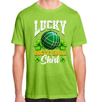 Lucky Bocce Ball Gift Italian Game Bocce Cool Gift Adult ChromaSoft Performance T-Shirt