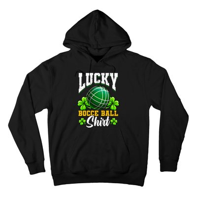 Lucky Bocce Ball Gift Italian Game Bocce Cool Gift Hoodie