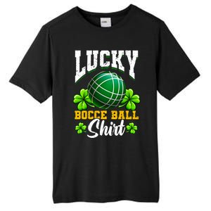 Lucky Bocce Ball Gift Italian Game Bocce Cool Gift Tall Fusion ChromaSoft Performance T-Shirt