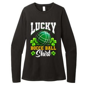 Lucky Bocce Ball Gift Italian Game Bocce Cool Gift Womens CVC Long Sleeve Shirt