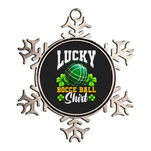 Lucky Bocce Ball Gift Italian Game Bocce Cool Gift Metallic Star Ornament