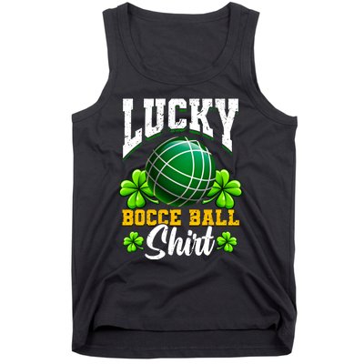 Lucky Bocce Ball Gift Italian Game Bocce Cool Gift Tank Top