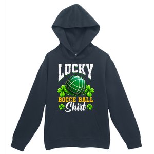 Lucky Bocce Ball Gift Italian Game Bocce Cool Gift Urban Pullover Hoodie