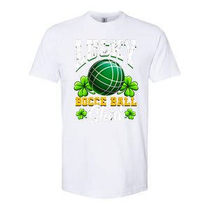 Lucky Bocce Ball Gift Italian Game Bocce Cool Gift Softstyle CVC T-Shirt