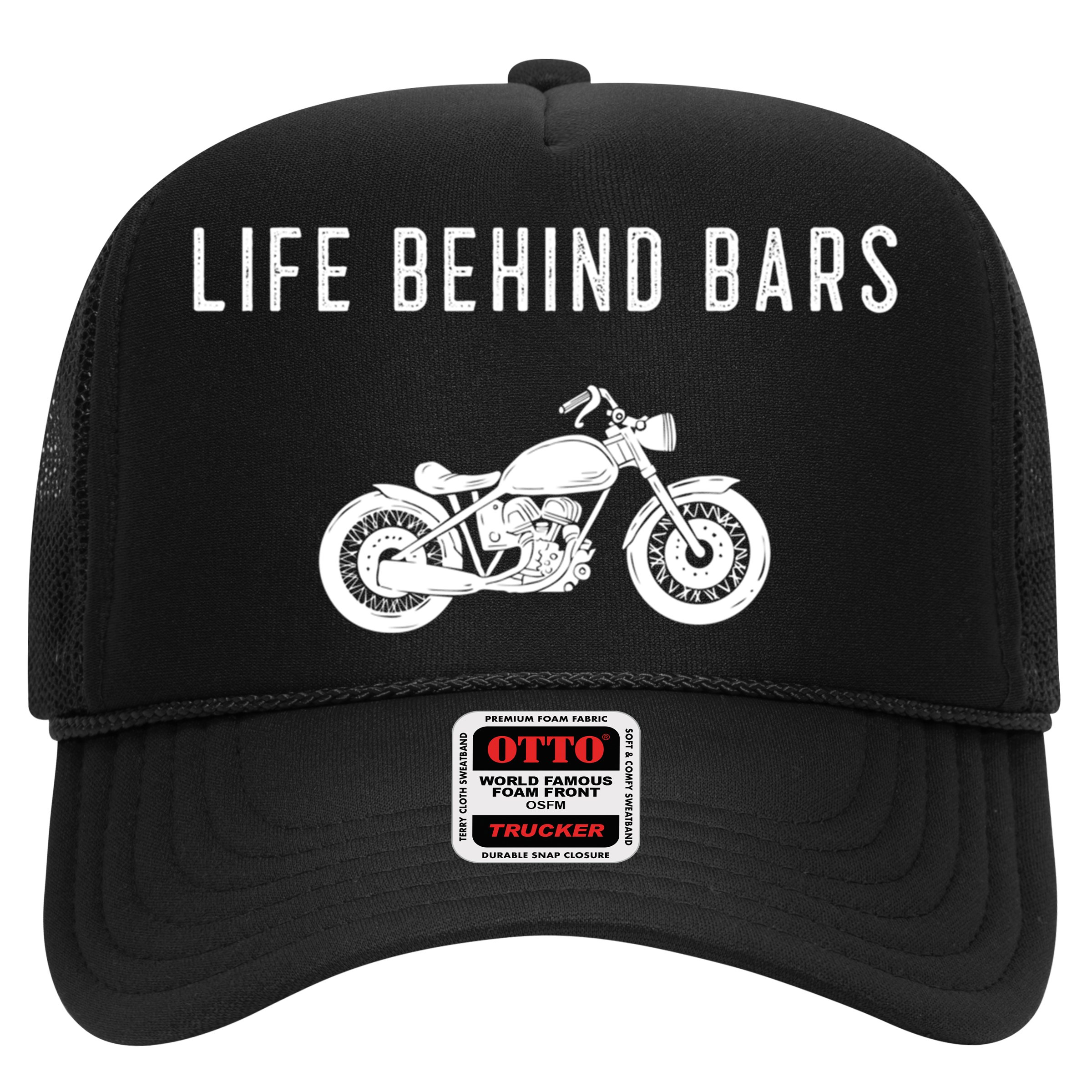 Life Behind Bars Funny Biker Motorcycle Gift Hat
