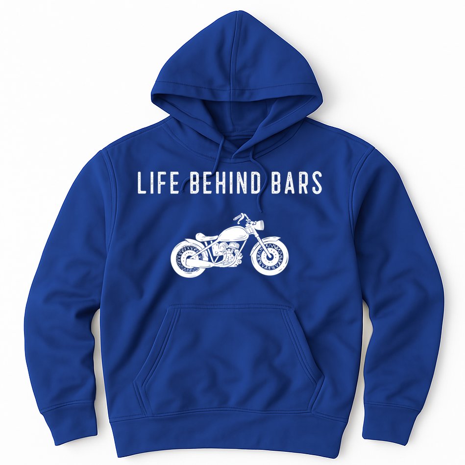 Life Behind Bars Funny Biker Motorcycle Gift Hoodie