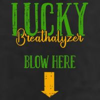 Lucky Breathalyzer Blow Here St Patricks Day Funny Sarcastic 25L Jumbo Tote