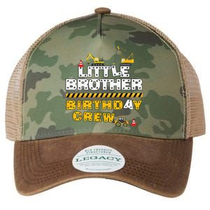 Little Brother Birthday Crew Construction Family Birthday Legacy Tie Dye Trucker Hat