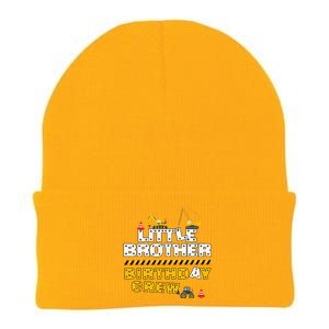 Little Brother Birthday Crew Construction Family Birthday Knit Cap Winter Beanie