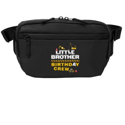 Little Brother Birthday Crew Construction Family Birthday Crossbody Pack