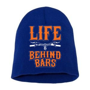 Life Behind Bars Funny Cycling Bicycle Sports Cool Gift Short Acrylic Beanie