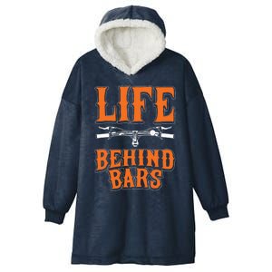 Life Behind Bars Funny Cycling Bicycle Sports Cool Gift Hooded Wearable Blanket