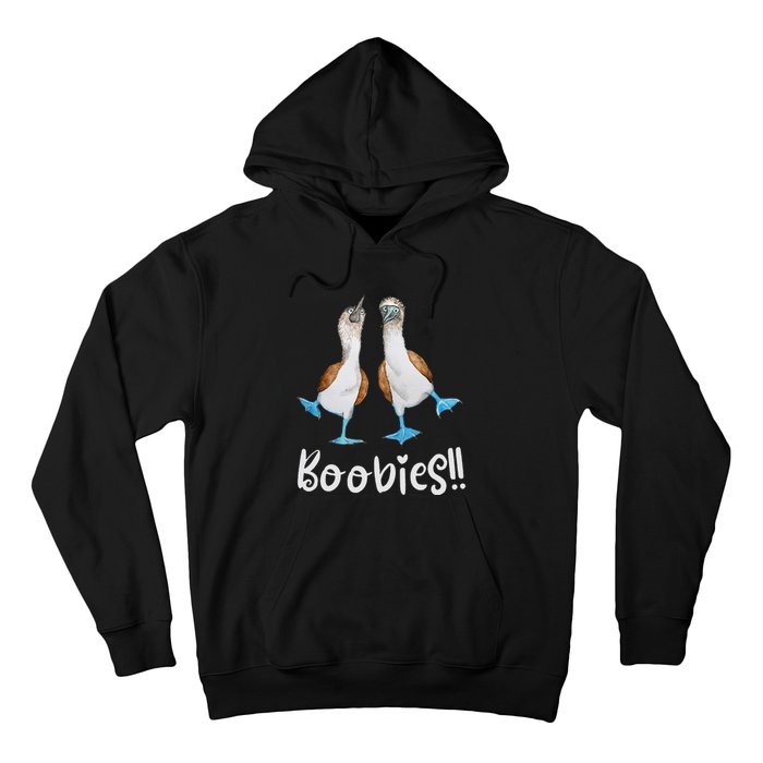 Love Bluefooted Boobies Bird Nerd For Birdwatching Hoodie